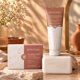Bodytales 2% Kojic Acid Brightening Combo | Face Wash + Syndet Soap | For Dark Spots, Pigmentation & Uneven Skin Tone | Vegan & Cruelty-Free