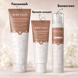2% Kojic Acid Pigmentation Care Routine Combo | Facewash 100g + Serum-cream 30g + Sunscreen 50g