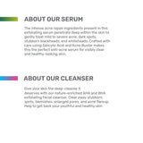 About serum & cleanser