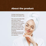 2% Kojic Acid Sunscreen with SPF 50+ & PA++++ | - 50 Gm