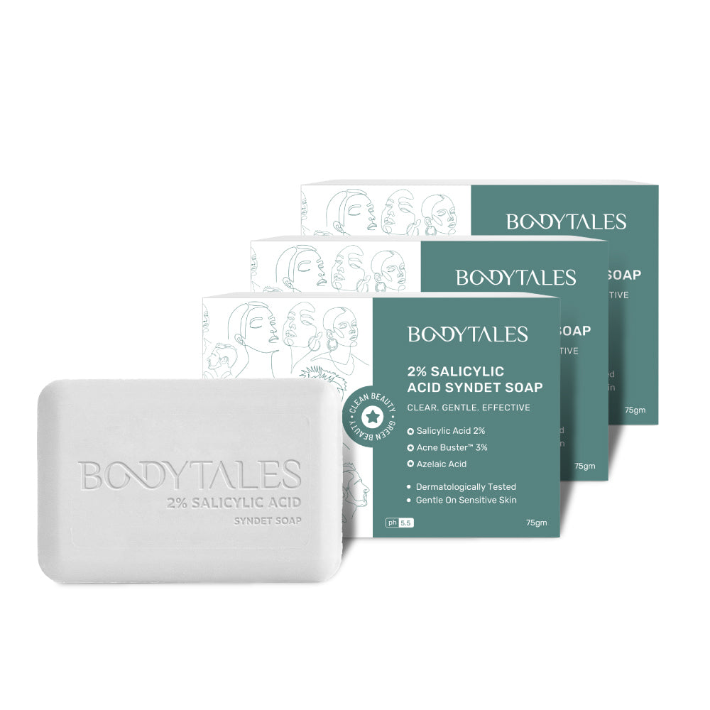2% Salicylic Acid Syndet Soap for Acne, Pimples & Oil Control | 75g