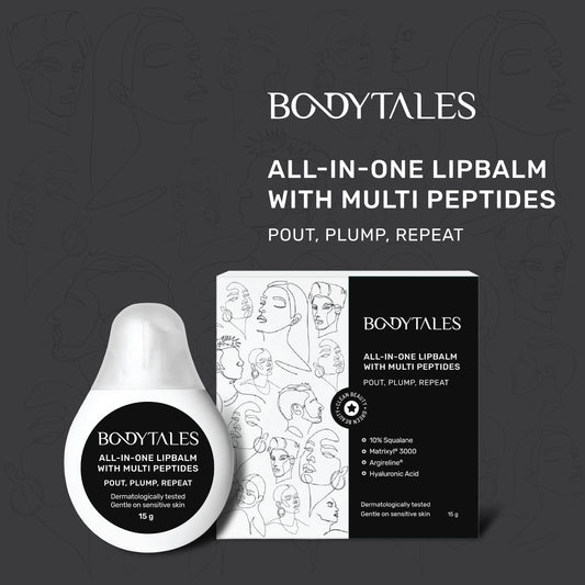 All-in-One Lip Balm with Multi Peptides for Lip Plumping, Hydration & Repair – 15 g
